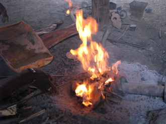03 Les Moules Places Dans Les Flammes Vives